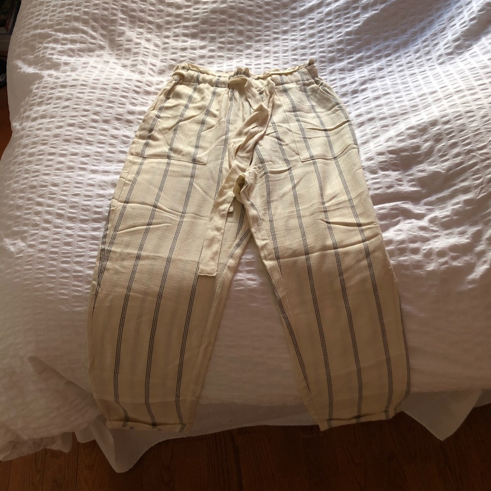 High Rise Striped Pants